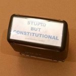 stupid but constitucional