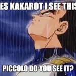 Yes kakarot I see this. Piccolo, do you see it?