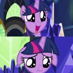 Twilight Happy Then Sad (MLP) meme