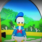 Donald Duck at your house template