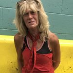 Old woman meth addict arrest mugshot