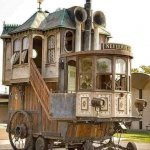 Steampunk house on wheels meme