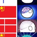 CHINA EXIST DENMARK AND FINLAND POLANDBALL | image tagged in polandball expanding brain | made w/ Imgflip meme maker