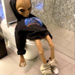 Shitting alien