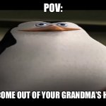 Pov: thick | POV:; YOU COME OUT OF YOUR GRANDMA’S HOUSE | image tagged in thic skipper,thicc,grandma,pov | made w/ Imgflip meme maker