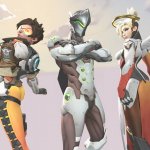 Mercy, Genji, and Tracer meme