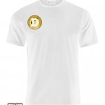 doge coin shirt | DOGE COIN | image tagged in white t-shirt | made w/ Imgflip meme maker