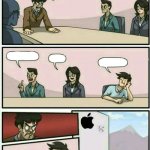 Apple board room meeting meme