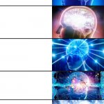 7 - Tier Expanding Brain Meme template