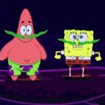 Spongebob and Patrick Bitch stfu the sea monster GIF Template