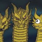 3 Dragon Heads template