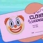 Clown License template