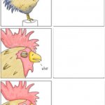 suprised chicken template