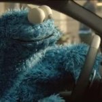 COOKIE MONSTER AT THE WHEEL