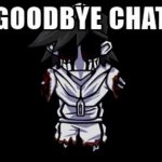 Gold Goodbye chat GIF Template