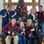 Christmas Photo with Guns