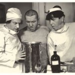 The Three Stooges are scientists meme