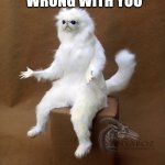 Persian Cat Room Guardian Single | WHAT IS WRONG WITH YOU | image tagged in memes,persian cat room guardian single | made w/ Imgflip meme maker