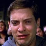Peter Parker crying meme