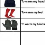 To warm my x