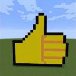 minecraft thumbs up! :D template