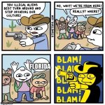 Never trust florida | FLORIDA | image tagged in stonetoss immigration | made w/ Imgflip meme maker