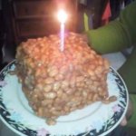 bean birthday cake