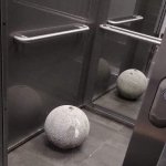Stone ball in lift