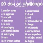 20 day oc challenge template