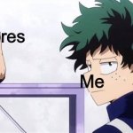 What’s a clever title? | My chores Me | image tagged in deku ignoring iida | made w/ Imgflip meme maker