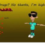 Drugs? No thanks template
