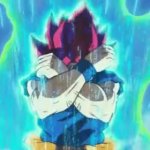 Goku SSB Transformation GIF Template