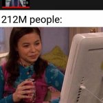 Zoo | 212M people: | image tagged in icarly interesting,funny,blank white template,memes,zoo,meme | made w/ Imgflip meme maker