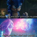 Sonic vs Knuckles but hd meme