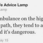 Life Advice Lamp