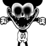 Mickey Mouse really happy