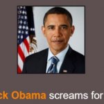 barack obama screams for help