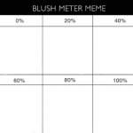 Blush meter meme