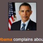Barack Obama complains about genders.