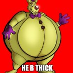 Fat | DAM BOY; HE B THICK | image tagged in fat | made w/ Imgflip meme maker