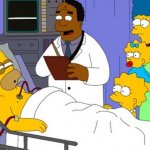 Homer Simpson sick