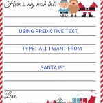 Santa Wish List- Predictive | USING PREDICTIVE TEXT, TYPE: "ALL I WANT FROM; SANTA IS"; YOURS TRULY | image tagged in wish list to santa | made w/ Imgflip meme maker