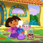 What's Dora Holding?