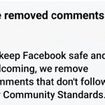 Facebook - We removed comments | image tagged in facebook - we removed comments | made w/ Imgflip meme maker