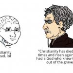 Christianity is dead meme