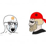 BTC Wojak vs. Pirate Chad