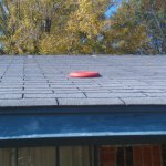 Frisbee on roof