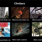 Climbers meme