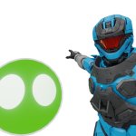 Halo Infinite Spartan and AI pointing
