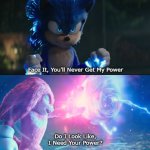Sonic 2 Power meme